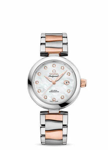 Omega LadyMatic Co-Axial 34 Stainless Steel / Sedna Gold / MOP / Bracelet 425.20.34.20.55.004 (42520342055004)